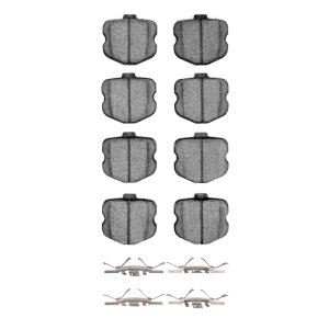 Chevrolet Corvette Brake Pads - Rear - R1 Concepts - Semi Met - `06-`13